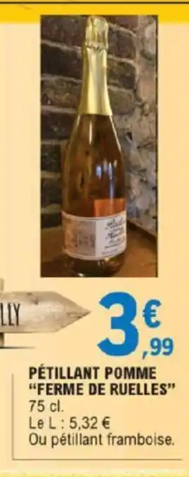 Pétillant Pomme Ferme de Ruelles