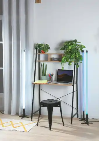 Stokomani LE BUREAU + ÉTAGÈRES 2 NIVEAUX offre