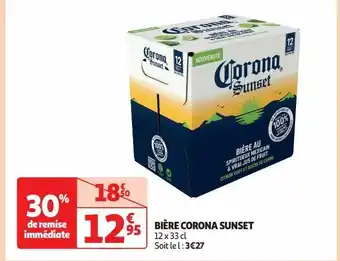 Bière corona sunset