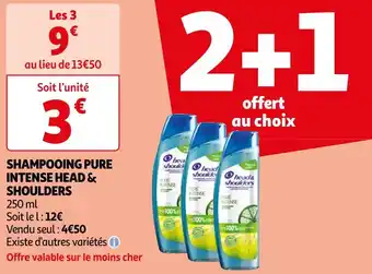 Auchan Head & shoulders shampooing pure intense offre