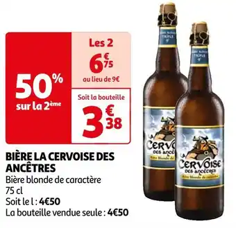 Auchan La cervoise bière des ancêtres offre