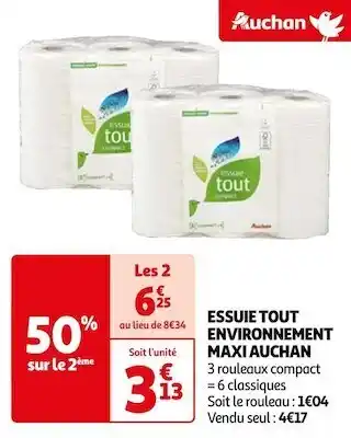 Auchan Auchan essuie tout environnement maxi offre
