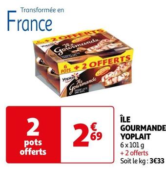 Auchan Yoplait île gourmande offre