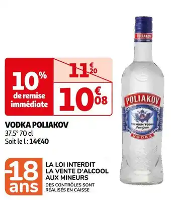 Auchan Poliakov vodka offre