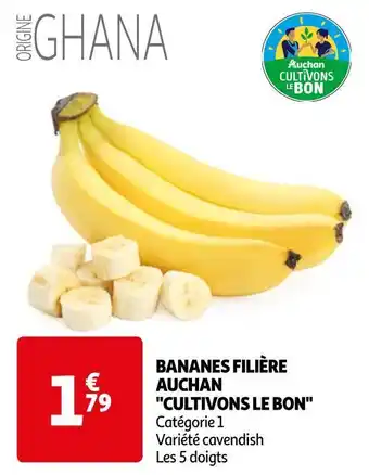Auchan Bananes filière auchan cultivons le bon offre