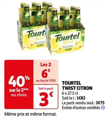 Auchan Tourtel tourtel twist citron offre