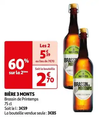 Auchan 3 monts bière offre