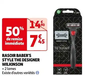 Auchan Wilkinson rasoir baber's style the designer offre