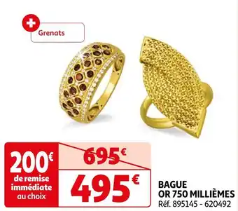 Auchan Bague or 750 millièmes offre