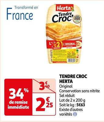 Auchan Herta tendre croc offre
