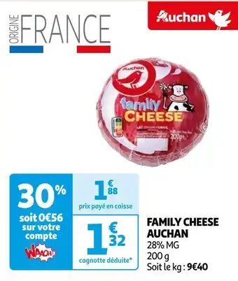 Auchan Auchan family cheese offre
