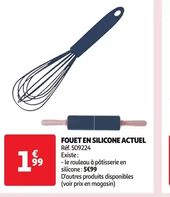 Auchan Actuel fouet en silicone offre