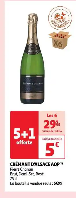 Auchan Pierre chanau crémant d'alsace aop offre