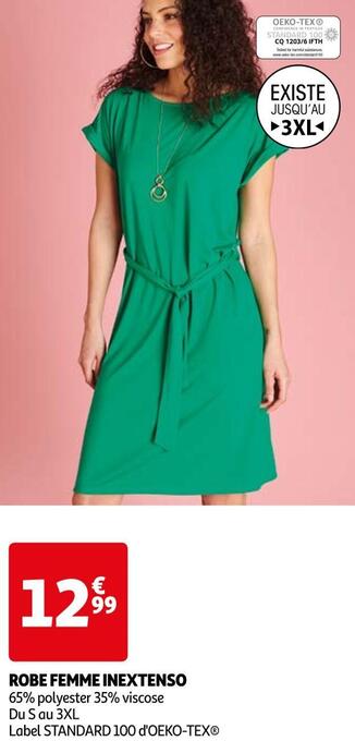 Auchan Inextenso robe femme offre