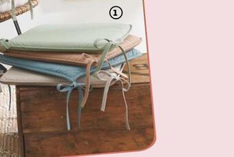 Auchan Actuel galette de chaise plate offre