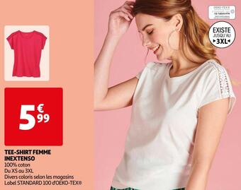 Auchan Inextenso tee-shirt femme offre