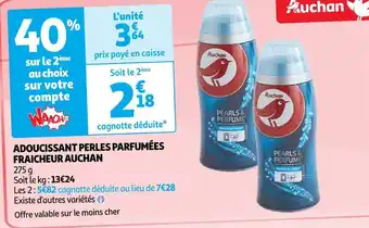 Auchan Auchan adoucissant perles parfumées fraicheur offre