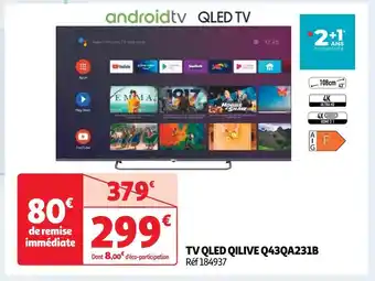 Auchan Qilive tv qled q43qa231b offre
