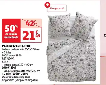 Auchan Actuel parure izard offre
