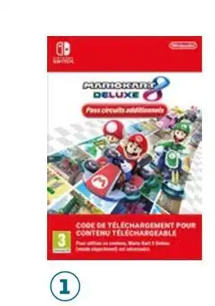 Auchan Mario la carte mario kart 8 deluxe pass circuits additionnels offre