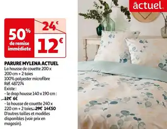 Auchan Actuel parure mylena offre