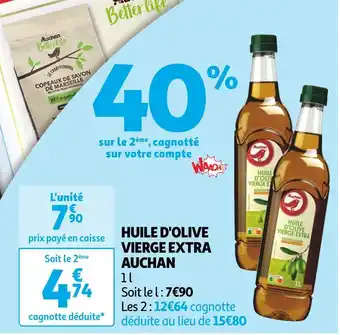 Auchan Auchan huile d'olive vierge extra offre