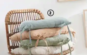 Auchan Actuel galette de chaise matelassée offre