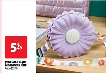 Auchan Mini sac fleur à bandoulière offre