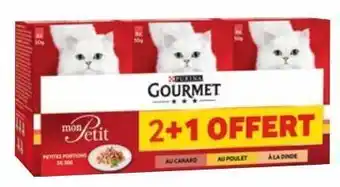 Auchan Sachets repas à la viande pour chat gourmet mon petit offre