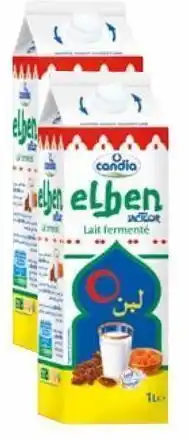 Auchan Lait fermenté elben lacteor candia offre