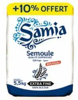 Auchan Semoule de blé dur extra fine samia offre
