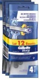Auchan Rasoirs jetables blue 3 gillette offre