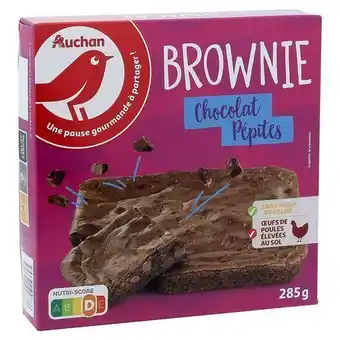 Auchan Supermarché Brownie chocolat pepites auchan offre