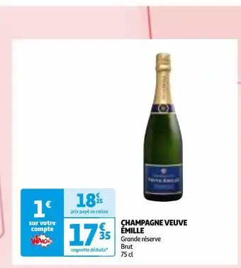 Auchan Supermarché Champagne veuve  émille offre