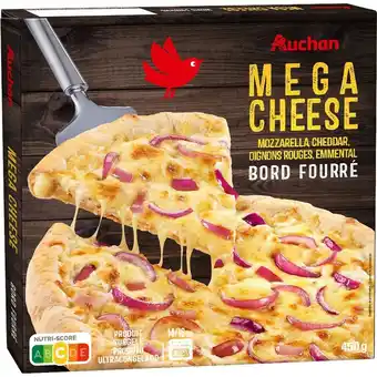 Auchan Pizza mega cheese surgelée auchan offre