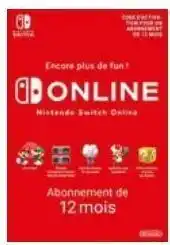 Auchan La carte abonnement 12 mois nintendo online offre
