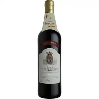 Auchan Blaye côtes de bordeaux aop offre