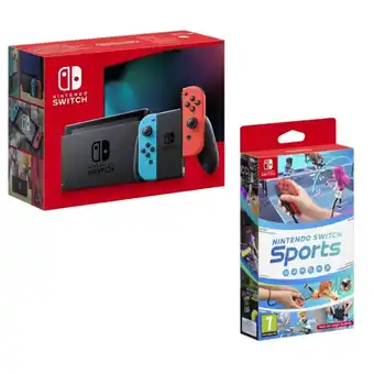 Auchan La console switch + le jeu switch sports offre