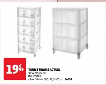 Tour 3 tiroirs actuel