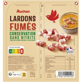 Auchan Lardons fumés auchan offre