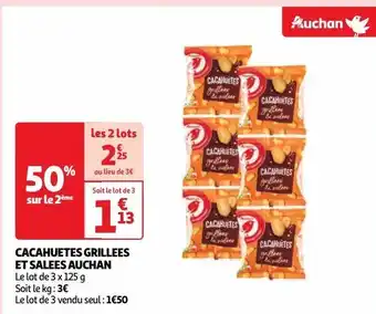 Auchan Cacahuetes grillees et salees auchan offre
