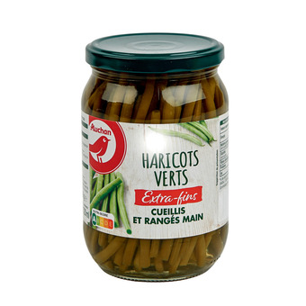 Auchan Haricots verts extra fins cueillis et rangés main auchan offre