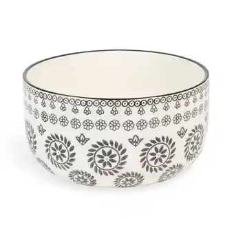 Maisons du Monde Saladier en grès noir/blanc offre