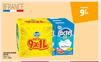 Auchan Supermarché Lait Demi-écrémé Lactel offre