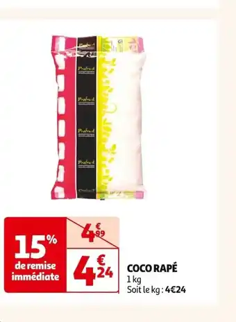 Auchan Supermarché Coco Rapé offre