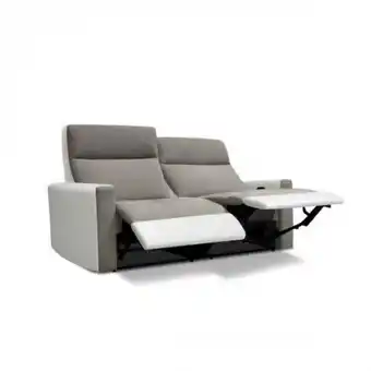 3 suisses 3s. x home - canapé relax electrique 3 places bi matière - le salon offre