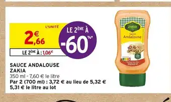 Sauce andalouse zakia