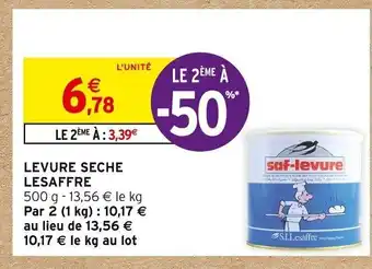 Intermarché Levure seche lesaffre offre