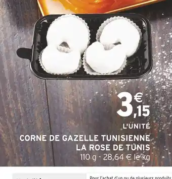Corne de gazelle tunisienne la rose de tunis