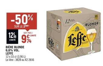 Leffe bière blonde 6,6% vol.